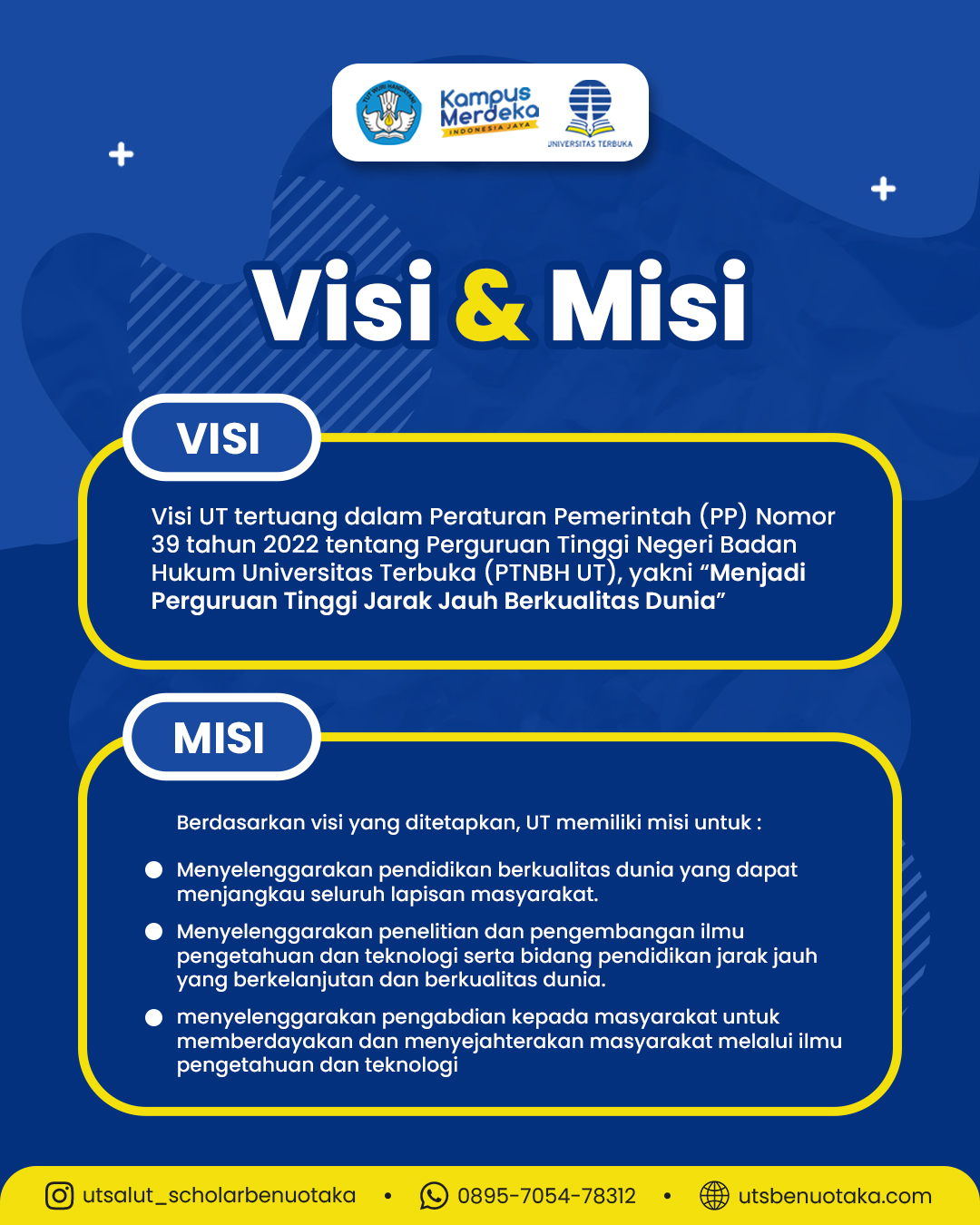 Visi Misi Universitas Terbuka