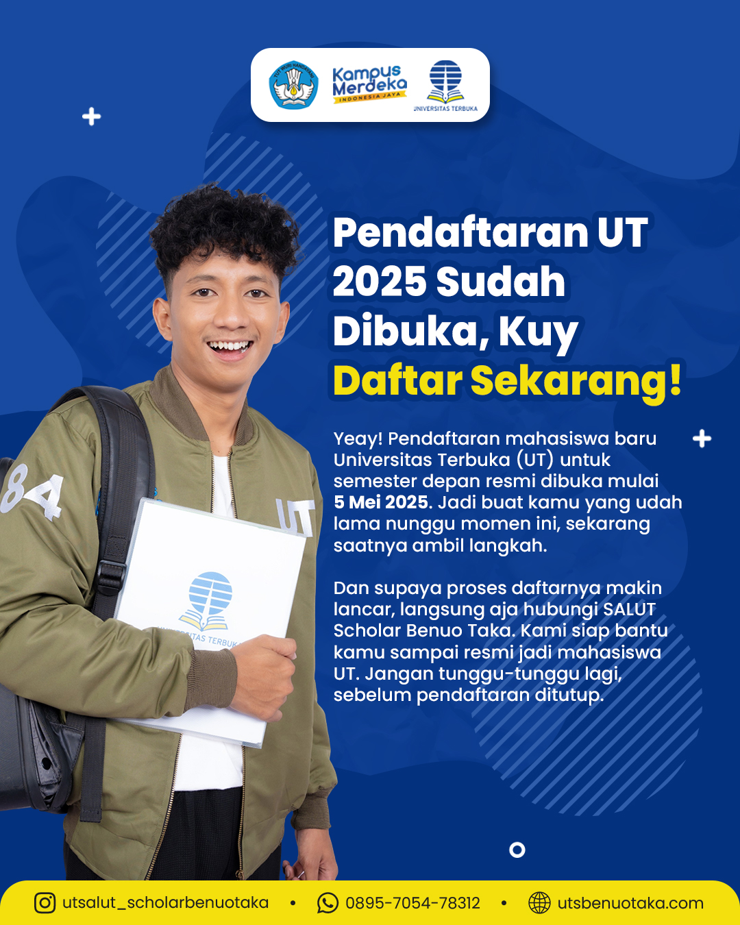 Pendaftaran UT Salut Scholar Benuo Taka